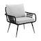 Alaterre Furniture Andover All-Weather Outdoor 29" H  Rope Chairs with Light Gray Cushions, Set of Two AWWK02KK - alternate 4